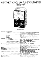 Heathkit V-7A-VT-DC-Voltmeter - Manual - Schematics 